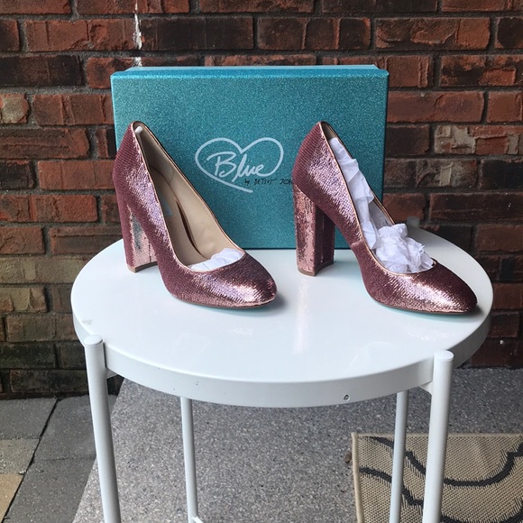 Betsey Johnson Sequined Heels! - Picture 3 of 6